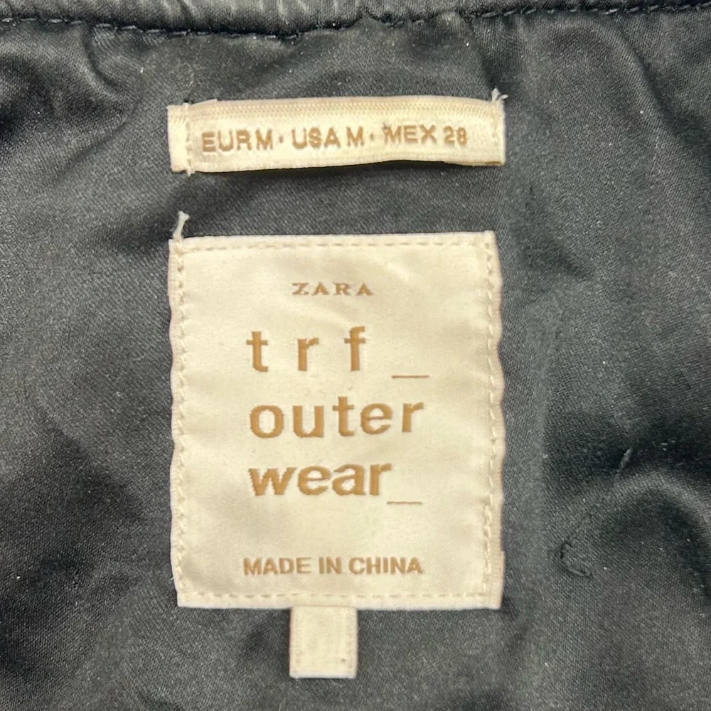 ZARA, TRF, Olive, Bomber Jacket, Size Medium - Picture 3 of 11